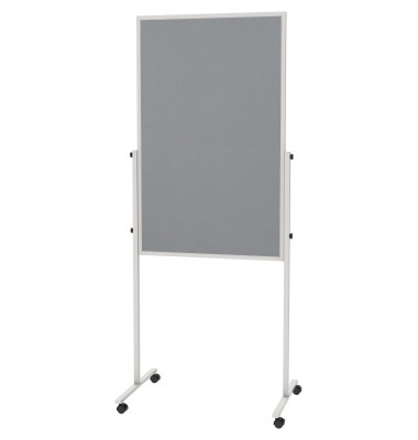 Moderationstafel solid 6366082 Filz grau/WB 120x75cm