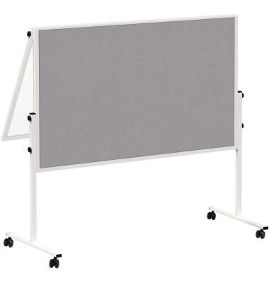 Klapp-Kombistellwand MAULsolid, 6366982, 120x150cm, Filz + Metall, Aluminiumrahmen