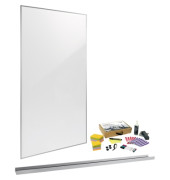 Whiteboard Meet up Bundle Wall rail, MUB05, 180x90cm (BxH), spezialbeschichtet, Aluminiumrahmen