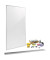 Whiteboard Meet up Bundle Wall rail, MUB05, 180x90cm (BxH), spezialbeschichtet, Aluminiumrahmen