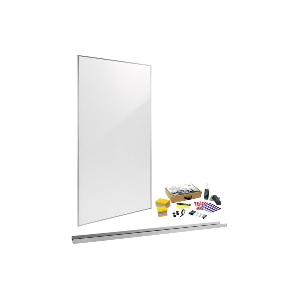 4004360812637 - Whiteboard Meet up Bundle Wall rail MUB05 180x90cm spezialbeschichtet Aluminiumrahmen 4004360812637 Sigel