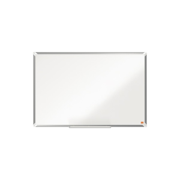 5028252608169 - nobo Whiteboard Premium Plus Stahl weiß emailliert magnethaftend B 900 x H 600 mm inkl abnehmbarer Stiftablage und 1 Boardmarker