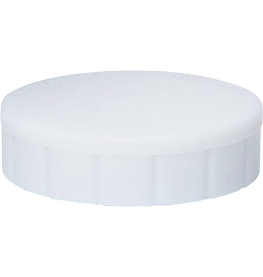 Haftmagnet MAULsolid, 6162402, Rund, 24mm &Oslash;, wei&szlig;, 600g