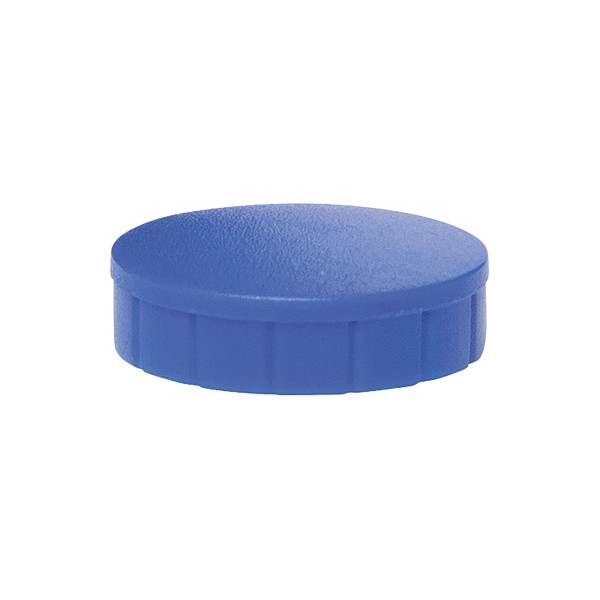 4002390051255 - MAUL Magnete MAULsolid Ø 24 mm 06 kg Haftkraft Vielseitiger Magnet mit Gehäuse aus bruchsicherem Kunststoff 1 Packung = 10 Stück Farbe blau
