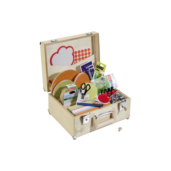 4016946717311 - - Moderationskoffer U-ActLine® 35 x 27 x 18 cm (b x h x t) Birkenholz natur