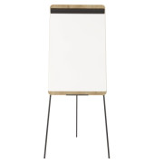 Flipchart Natural Dreibein, FC610H, eiche/weiß, ohne Rollen
