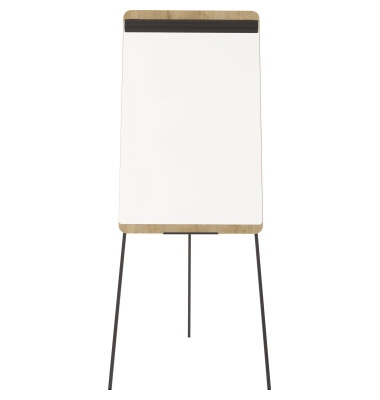 Flipchart Natural Dreibein, FC610H, 67x95cm, eiche/wei&szlig;, ohne Rollen