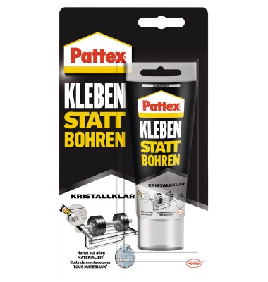 Universalkleber Kleben statt Bohren Kristallklar PKBC1 90g Universalkleber Kleben statt Bohren Kristallklar PKBC1 90g