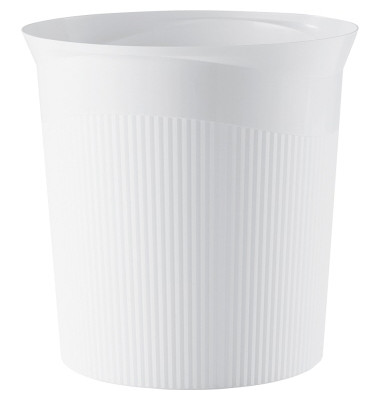 Papierkorb Re-LOOP 18148-912, 13 Liter, rund, weiß