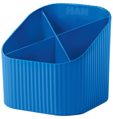 Schreibtischköcher Re-X-LOOP 17238-914 4Fächer RC blau