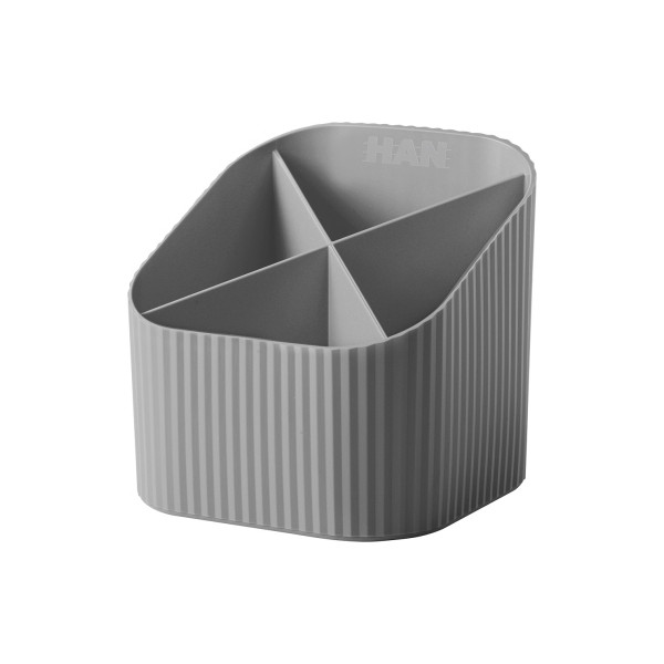 4012473172890 - - Stifteköcher Re-X-LOOP 111 x 105 x 111 cm (b x h x t) Polypropylen 100 % recycelt dunkelgrau