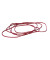 Gummiringe 742, &Oslash; 100mm, rot