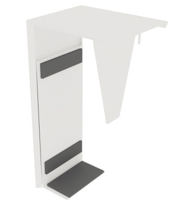 PC-Halter Breite/Höhe verstellbar Verkehrsweiß