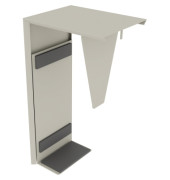 PC-Halter Breite/Höhe verstellbar Silberaluminium
