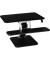 Sitz-Steh-Schreibtischaufsatz 95823, für 1 Monitor, 80cm breit, höhenverstellbar, teilmontiert, schwarz