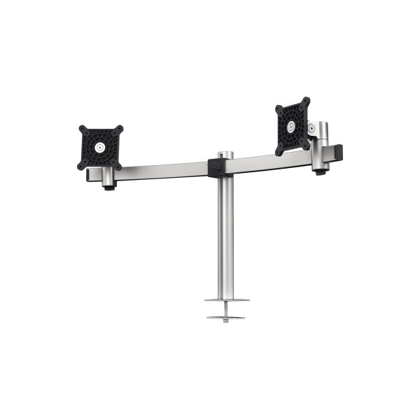 4005546998411 - 508623 Monitor Halterung Pro 2 Monitore Tischklemme verschiebbare 360° drehbare VESA-Befestigungen Bildschirme 21-27 silber - Durable