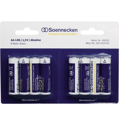 Batterien, AA / Mignon / LR06, 1,5 Volt