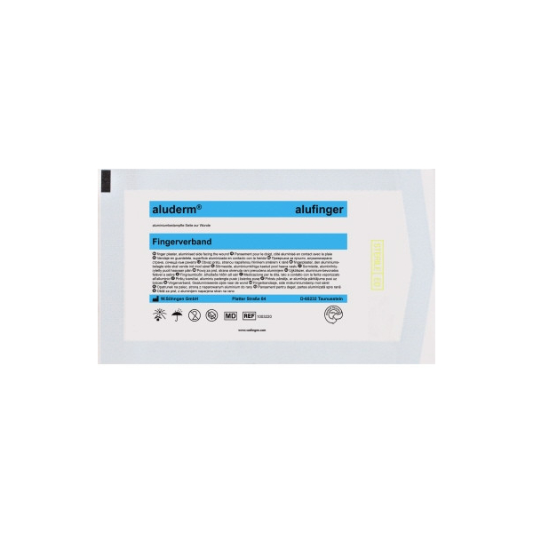 4250108808893 - Spezialverband Fingerling aluderm 1 alufinger + 1 Kunstleder-F