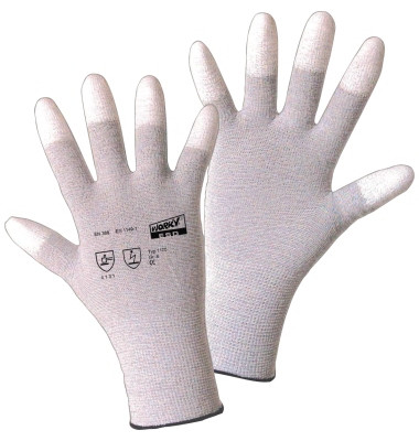 Handschuh ESD TIP 1170-7 Nylon/Carbon/PU Größe7 1Paar