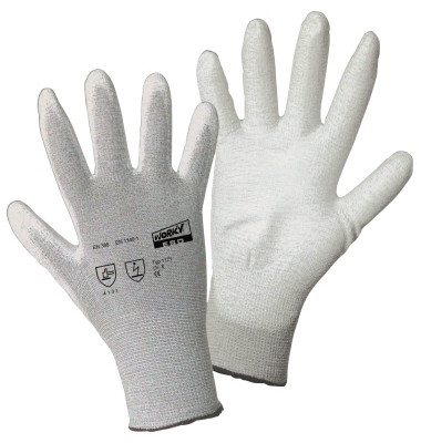 Handschuh ESD PALM 1171-9 Nylon/Carbon/PU Gr9 1Paar