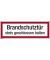 Hinweisschild Brandschutztür 297x105mm Folie