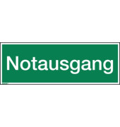 Hinweisschild Notausgang 297x105mm PVC