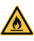 Hinweisschild Feuergefährlich ISO 7010 Dreieck 200x200x200mm PVC