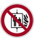 Hinweisschild Aufzug im Brandfall nicht benutzen ISO 7010 rund 200mm