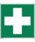 Hinweisschild Erste Hilfe Fahne E03 200x200mm PVC