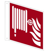 Hinweisschild Löschschlauch ISO 7010/F002 200x200mm PVC