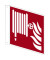 Hinweisschild Löschschlauch ISO 7010/F002 200x200mm PVC