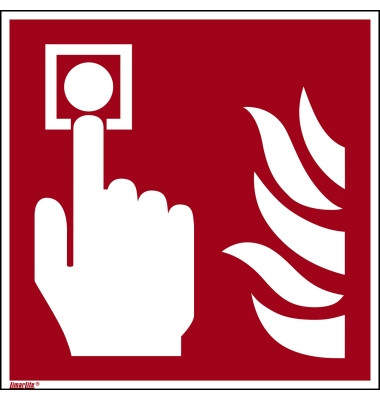 Hinweisschild Brandmelder ISO 7010/F005 200x200mm PVC
