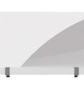 Hygienewand 11029080 500x850mm Acrylglas 2 Klemmhalter
