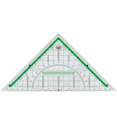 Kunststoff-Geodreieck Green Line 723230810 glasklar 22cm