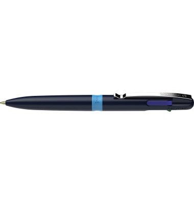 Vierfarbkugelschreiber Take 4 138003, blau / schwarz / rot / gr&uuml;n, M, nachf&uuml;llbar