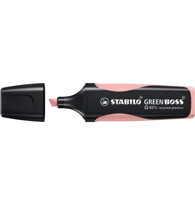 Textmarker GREEN BOSS Pastell, 6070/129, pastellrouge, 2-5mm Keilspitze