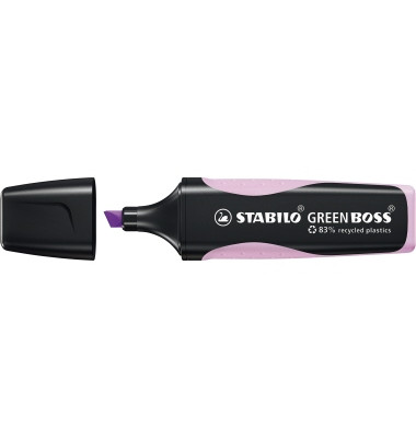 Textmarker GREEN BOSS Pastell, 6070/155, pastelllila, 2-5mm Keilspitze