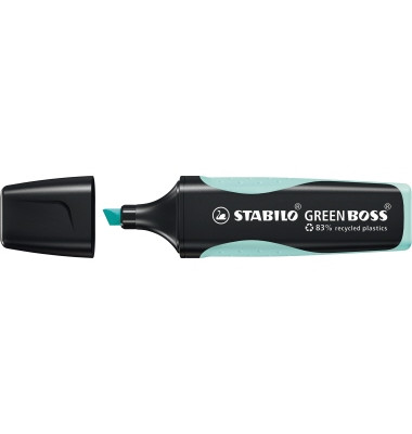 Textmarker GREEN BOSS Pastell, 6070/113, türkis, 2-5mm Keilspitze