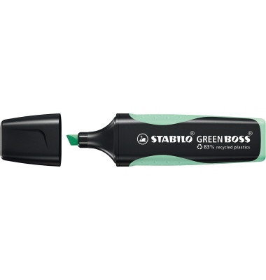 Textmarker GREEN BOSS Pastell, 6070/116, pastellminzgr&uuml;n, 2-5mm Keilspitze