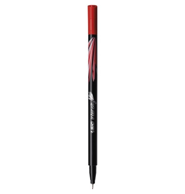 Fineliner intensity fine, 942084, schwarz/rot (Schreibfarbe: rot), 0,4mm