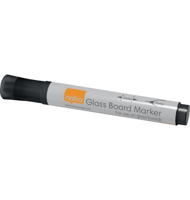  Glasboardmarker-Set 1905322, Etui, 4x schwarz, 3mm Rundspitze