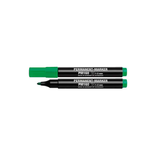 10 Stück Schneider Permanentmarker Maxx 160 116004 Rundspitze 1-3mm grün 4004675050298 Schneider