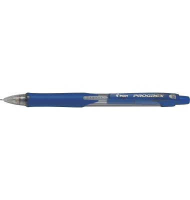 Druckbleistift Progrex BEGREEN, H-129-SL-BG 3073703, H&auml;rte HB, 0,9mm, blau/transparent, mit Radiergummi
