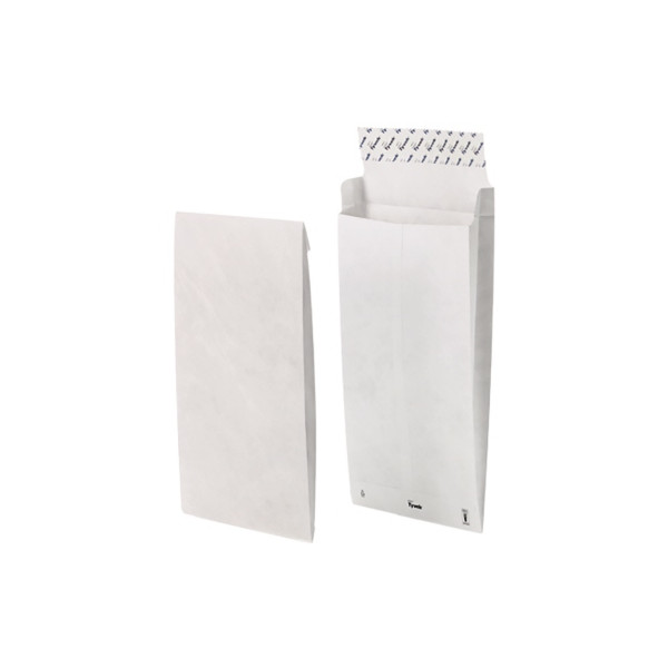 4040134015682 - Faltentaschen Tyvek Pocket 00011842 B4a ohne Fenster haftklebend 38mm-Falte reißfest wasserfest 55g weiß 4040134015682 B