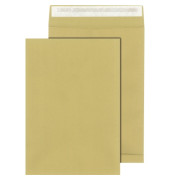 Faltentaschen 30007080, C4, ohne Fenster, 20mm-Falte, haftklebend, 130g, braun