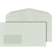 Kuvertierhüllen 30013698, Kompakt, 235x125mm, ASK, mit Fenster, nassklebend, 75g, grau