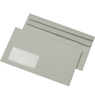 Briefumschlag 30005430 Kompakt mit Fenster selbstklebend 75g grau