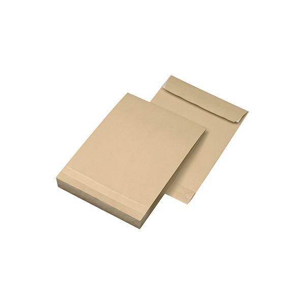 4003928917548 - Faltentaschen MAILmedia 30002220 B4 ohne Fenster haftklebend 40mm-Falte 150g braun 4003928917548 10 Stück