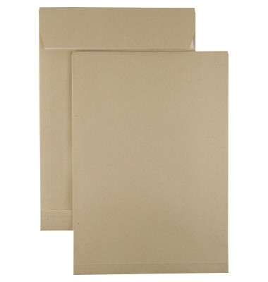 Faltentaschen 327027900, E4, ohne Fenster, 40mm-Falte, selbstklebend, 130g, braun Faltentaschen 327027900, E4, ohne Fenster, 40mm-Falte, selbstklebend, 130g, braun