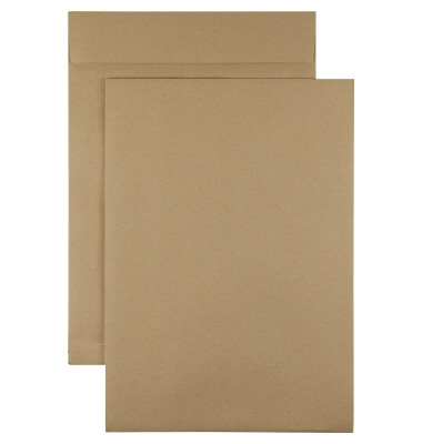 Faltentaschen 327028000, C4, ohne Fenster, 20mm-Falte, haftklebend, 130g, braun Faltentaschen 327028000, C4, ohne Fenster, 20mm-Falte, haftklebend, 130g, braun